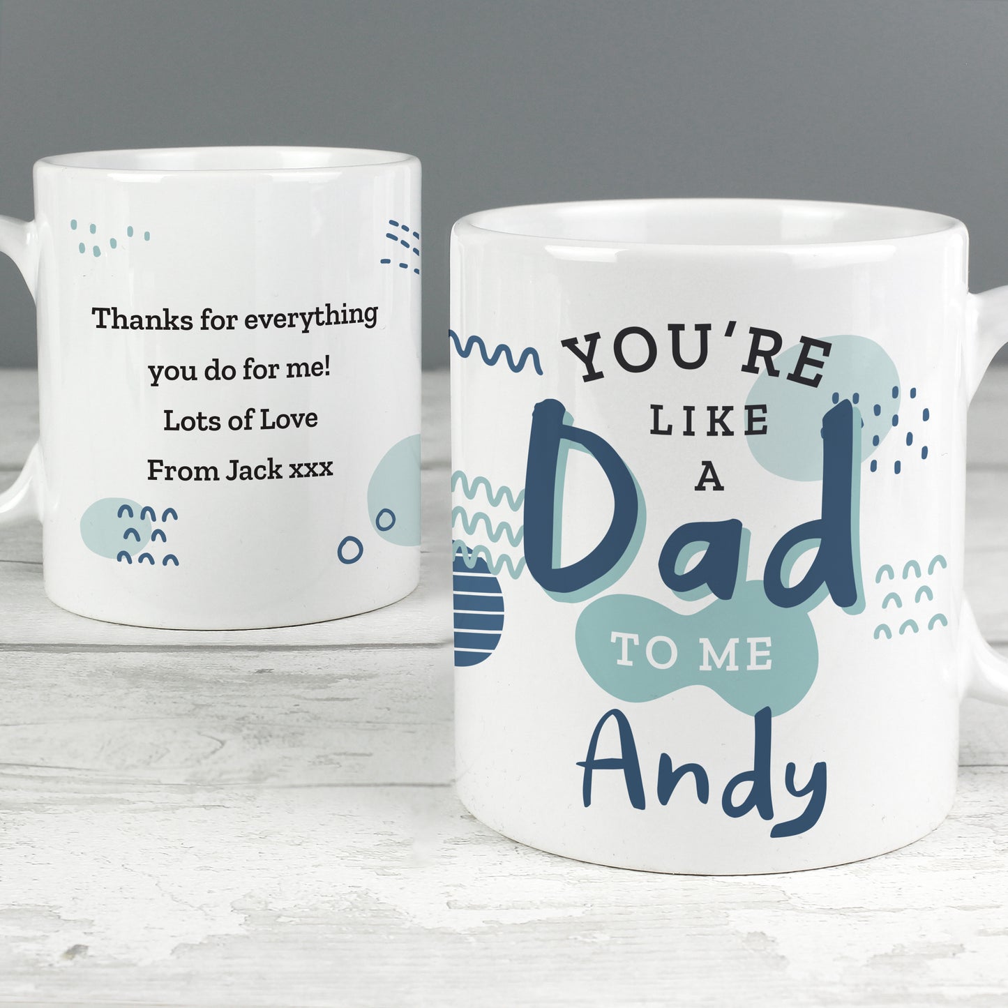 Personalised Like A Dad To Me Mug