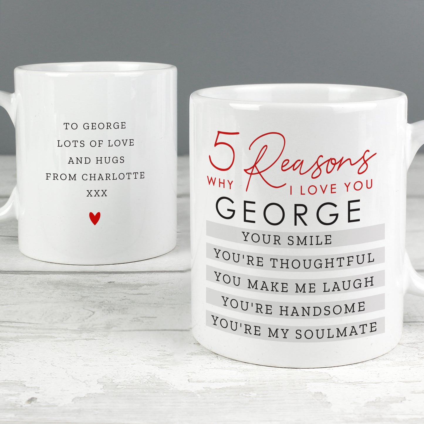 Personalised 5 Reasons Why Mug