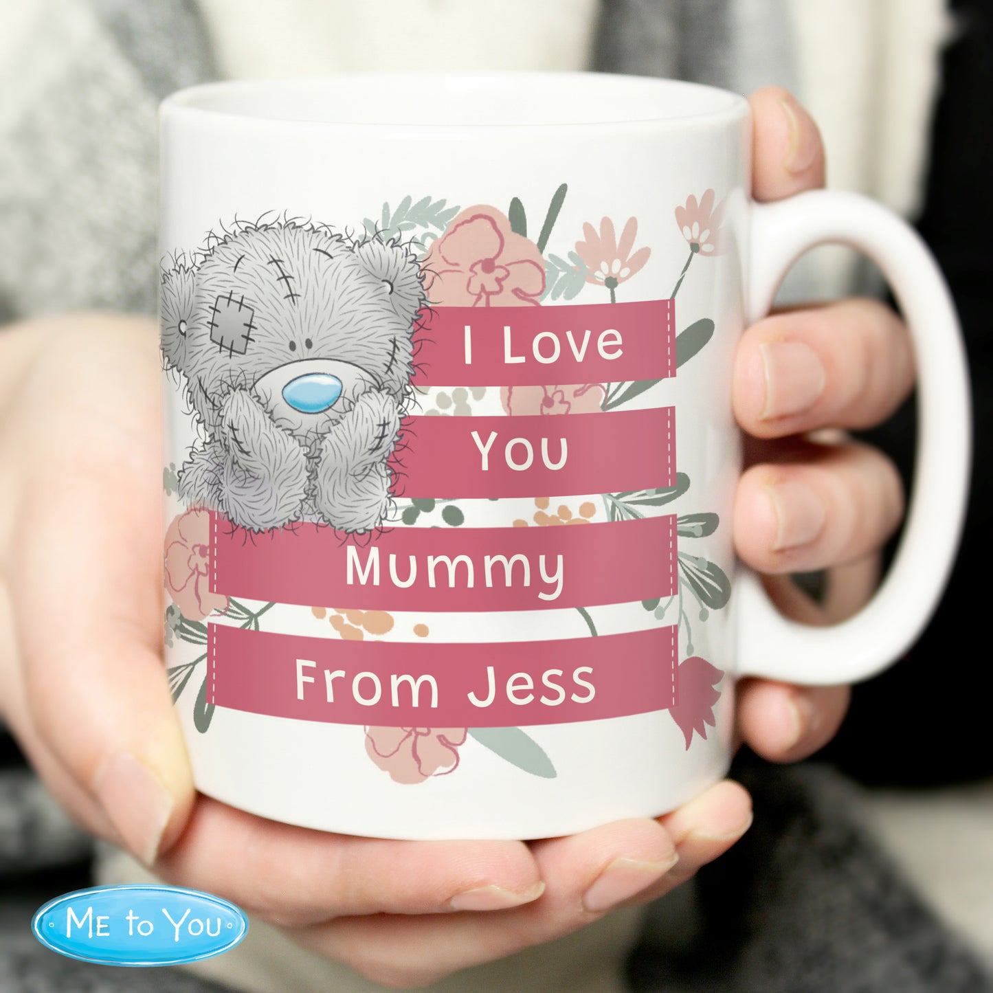 Personalised Me To You Floral Mug