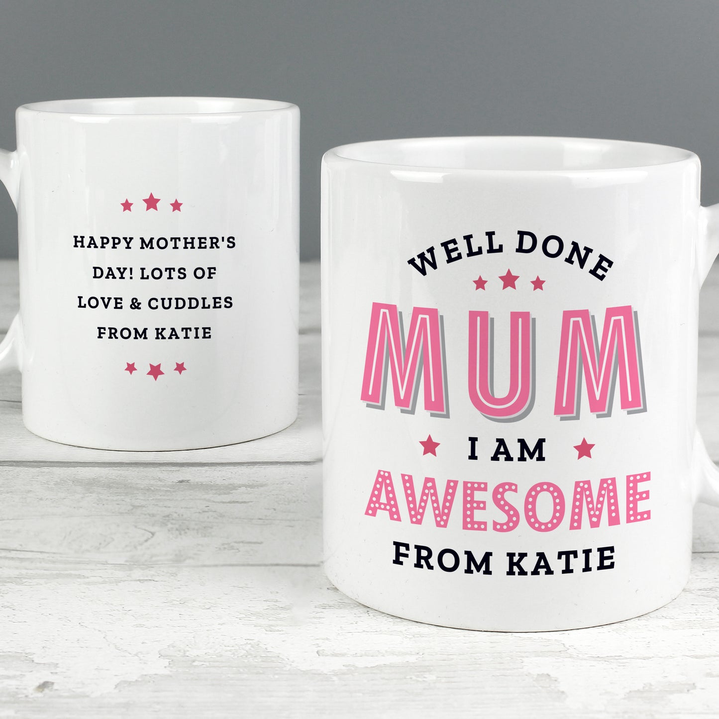 Personalised Well Done Mum I Am Awesome Mug