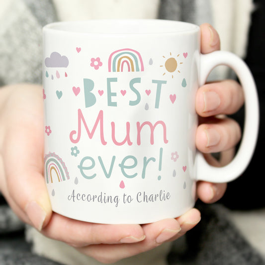 Personalised Best Ever Rainbows & Sunshine Mug