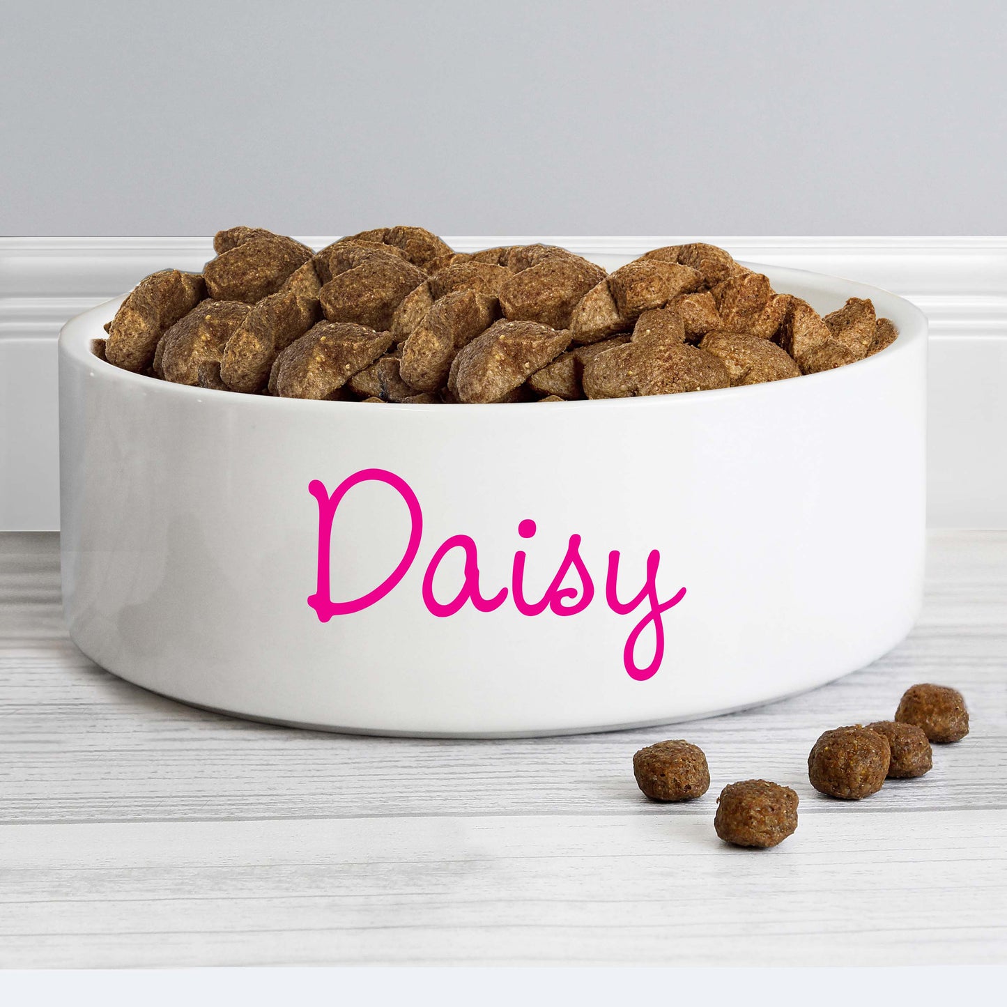 Personalised Pink Name 14cm Medium Pet Bowl