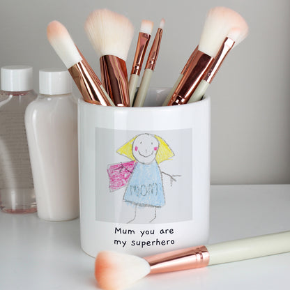 Personalised Childrens Drawing Photo Storage Pot