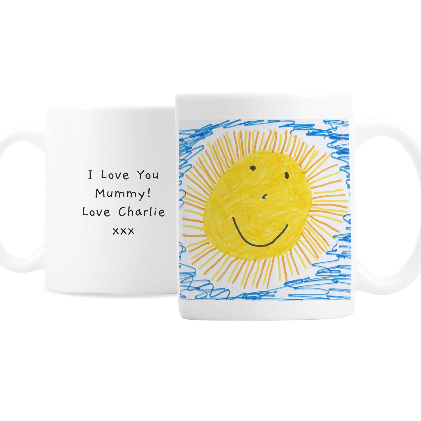 Personalised Childrens Drawing Photo Upload Mug