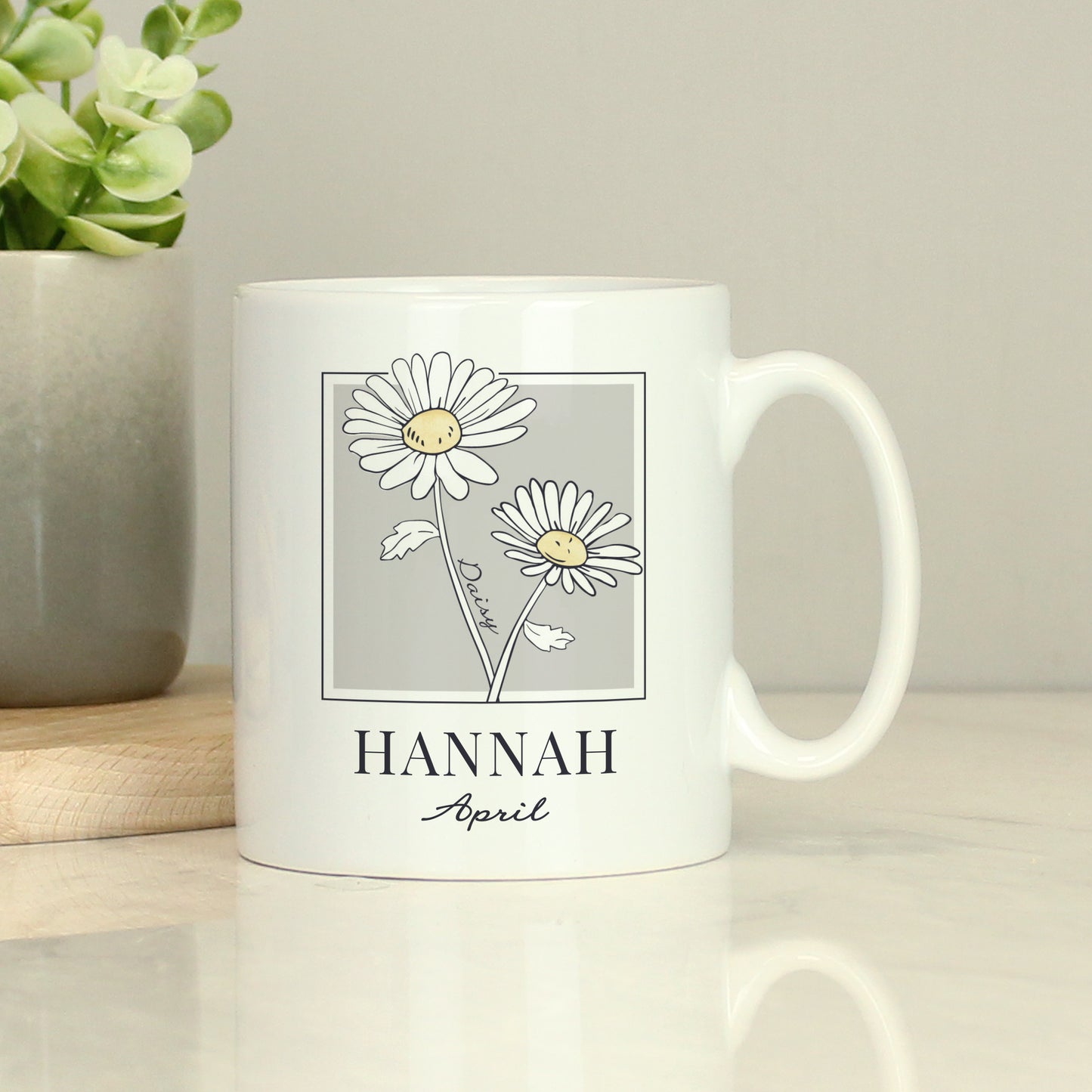 Personalised Birth Flower Mug