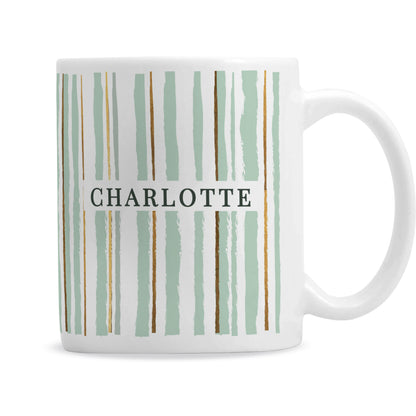 Personalised Striped Mug