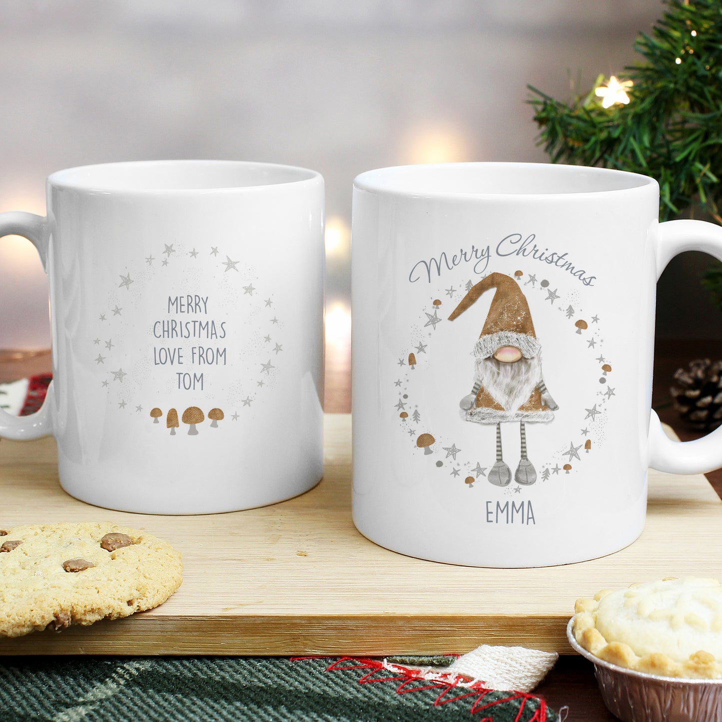 Personalised Christmas Gonk Mug