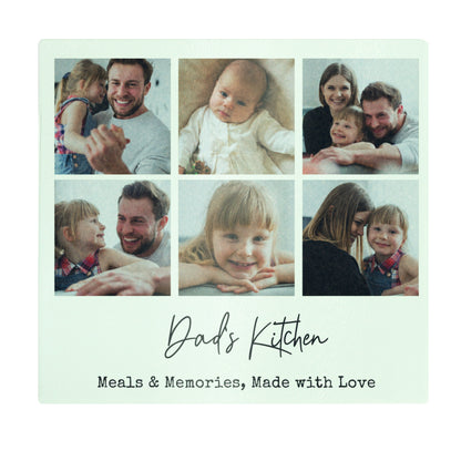 Personalised Photo Upload Glass Chopping Board