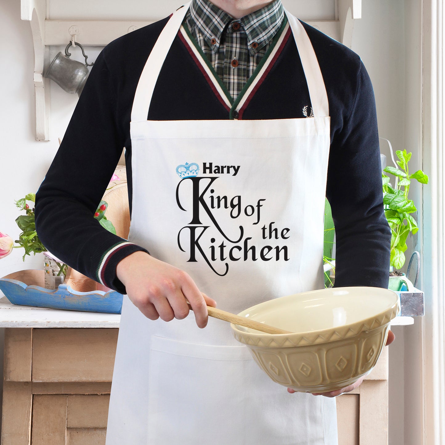 Personalised King of the Kitchen Apron