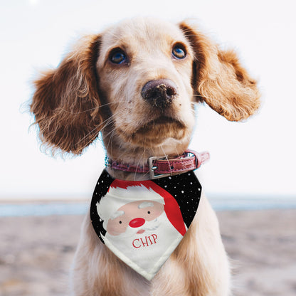 Personalised Santa Dog Bandana