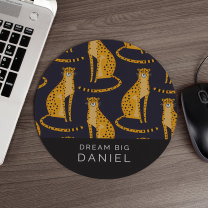 Personalised Leopard Mouse Mat