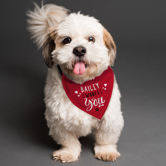 Personalised Woofs You Dog Bandana