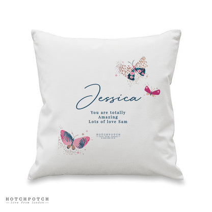 Personalised Hotchpotch Butterfly Cushion