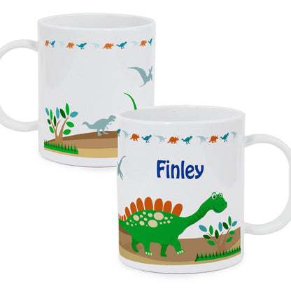 Personalised Dinosaur Plastic Mug