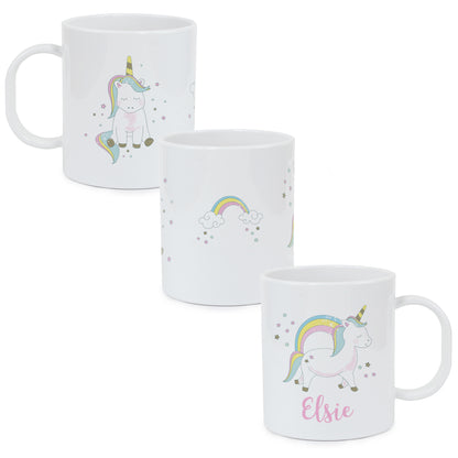 Personalised Baby Unicorn Plastic Mug