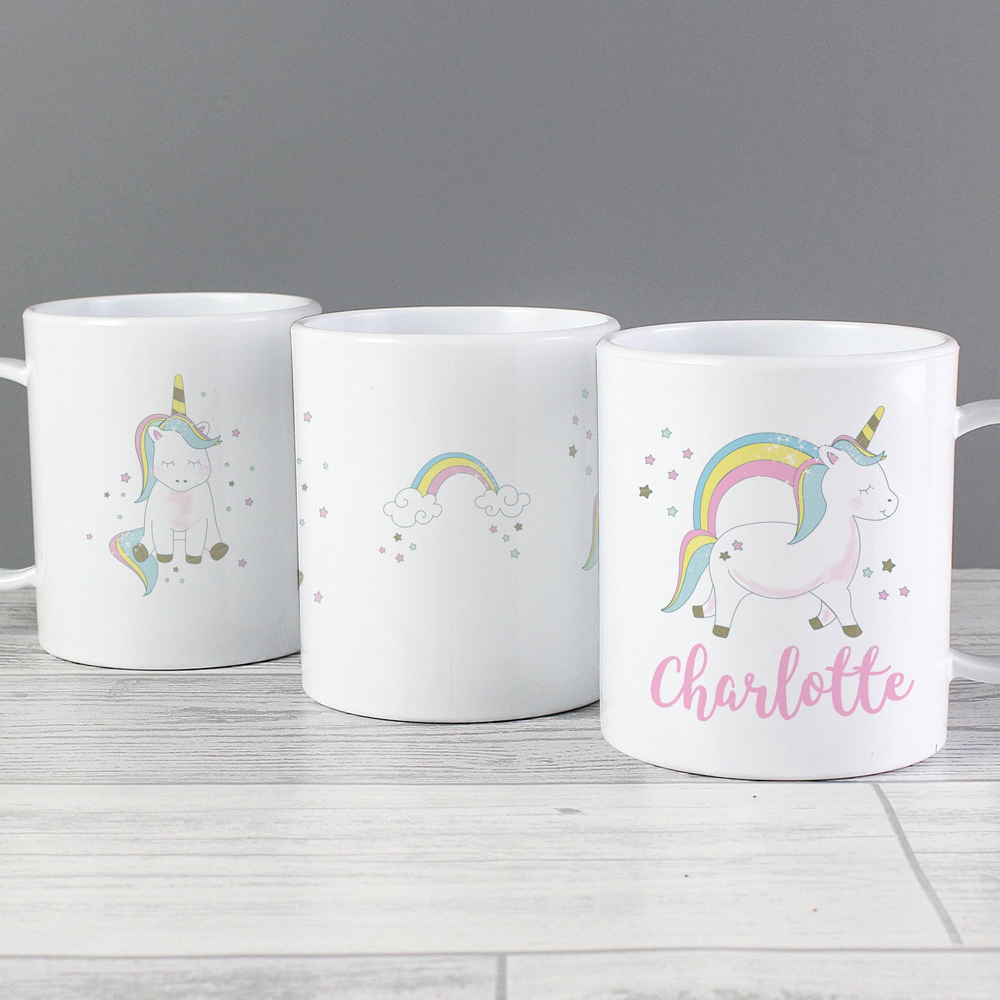 Personalised Baby Unicorn Plastic Mug