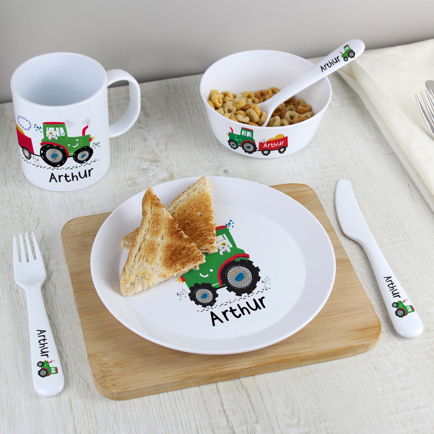 Personalised Tractor Plastic Plate