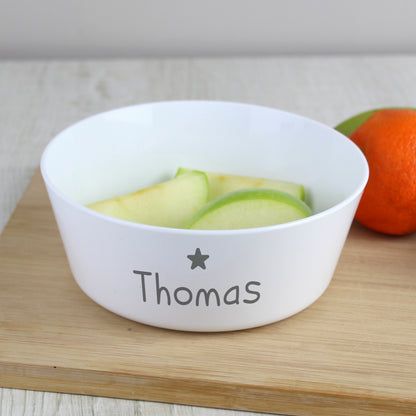 Personalised Name Only Plastic Bowl