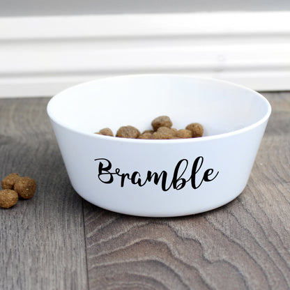 Personalised Name Plastic Cat Bowl