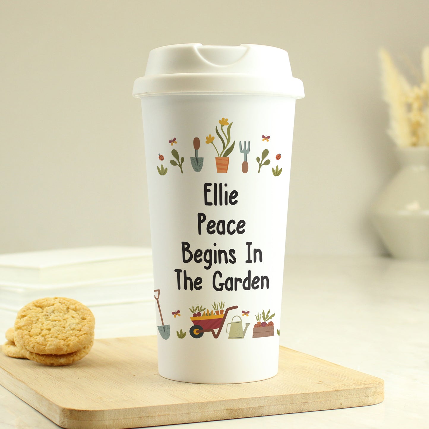 Personalised Gardening Travel Mug