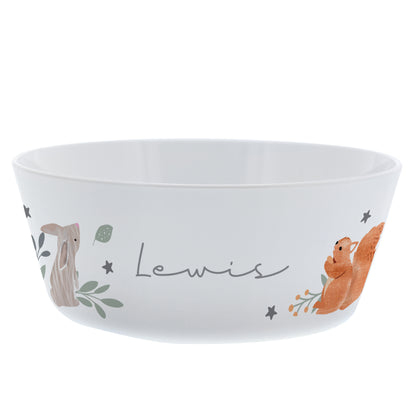 Personalised Woodland Animals Bowl