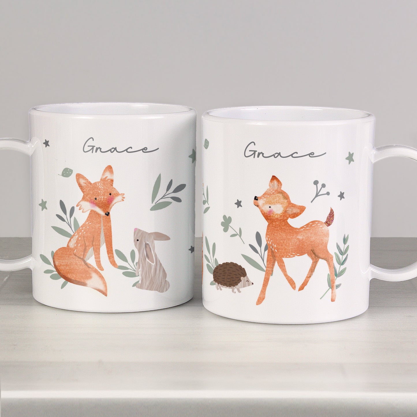 Personalised Woodland Animals Mug