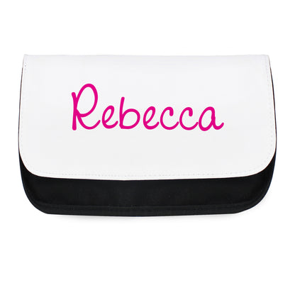 Personalised Pink Name Make Up Bag