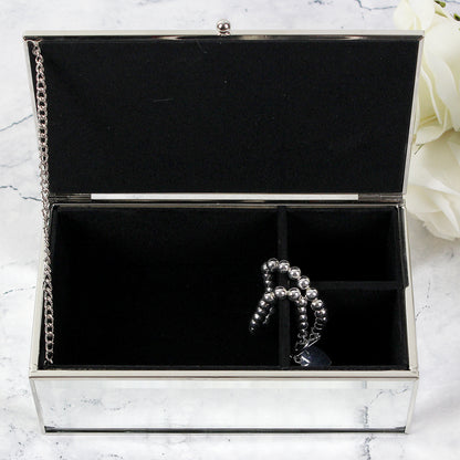 Personalised Floral Mirrored Jewellery Box