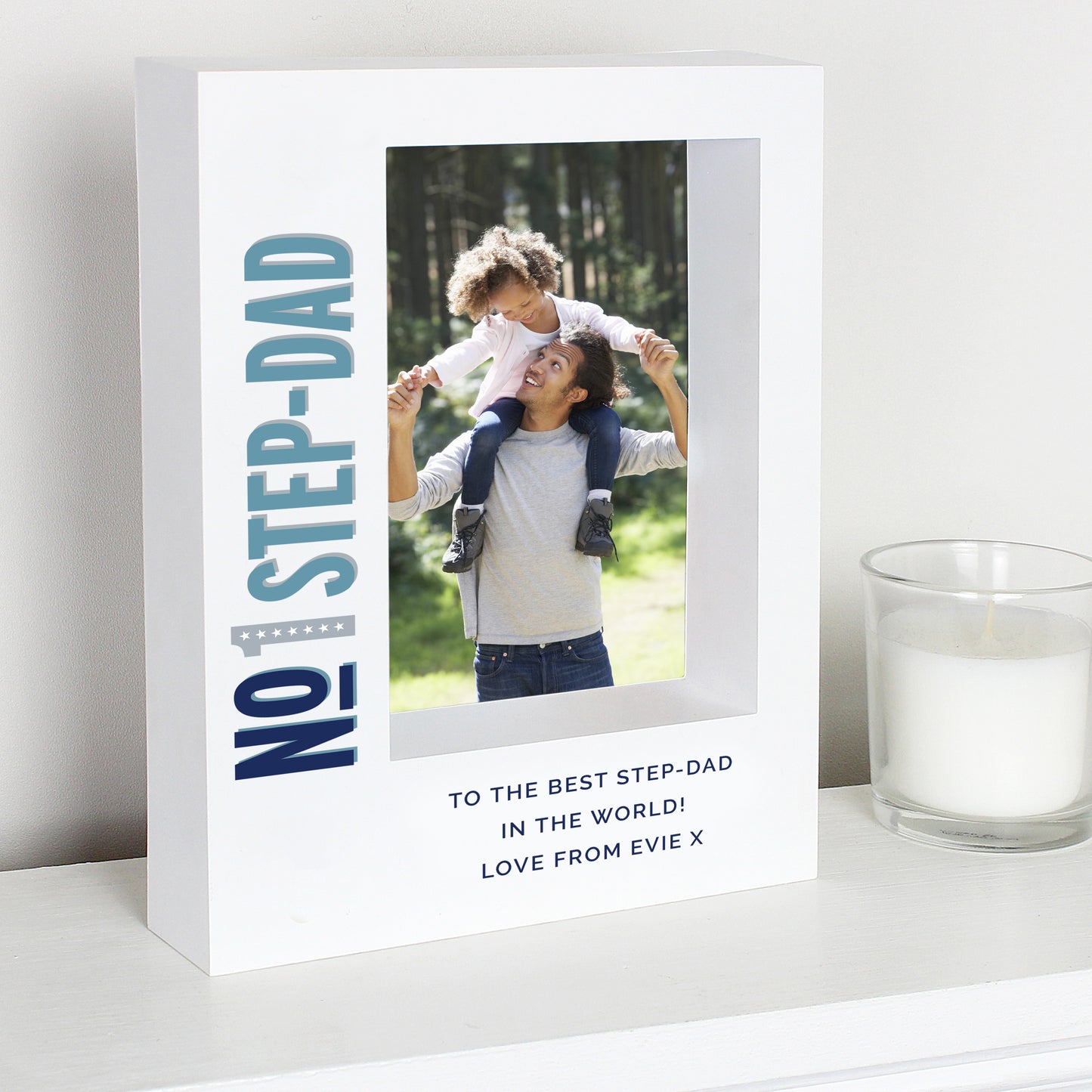 Personalised No.1 5x7 Box Photo Frame