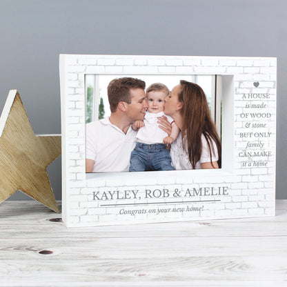 Personalised Family 5x7 Landscape Box Photo Frame