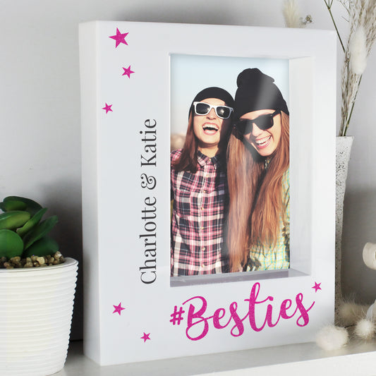 Personalised Besties 5x7 Box Photo Frame