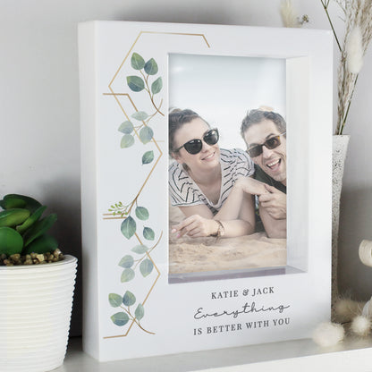 Personalised Botanical 5x7 Box Photo Frame
