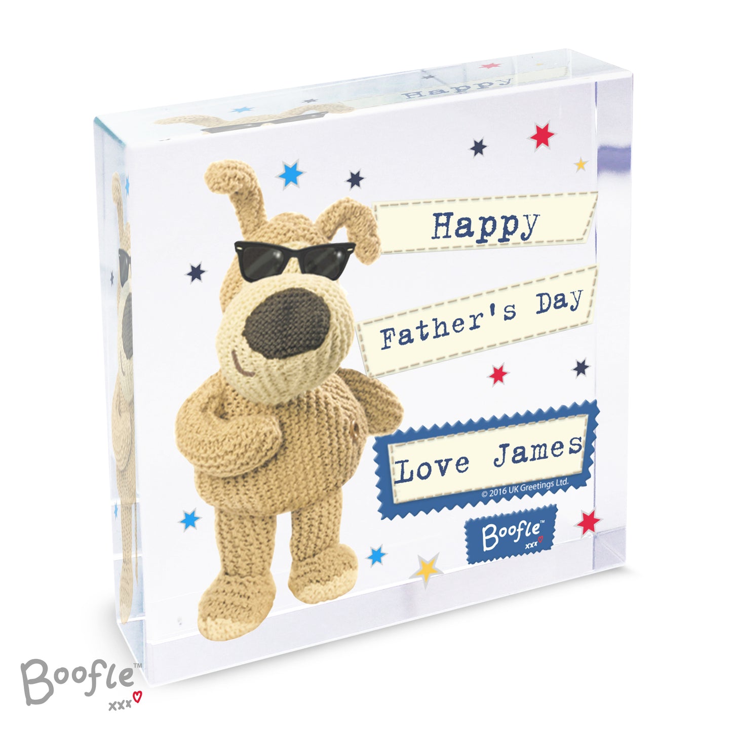 Personalised Boofle Stars Crystal Token