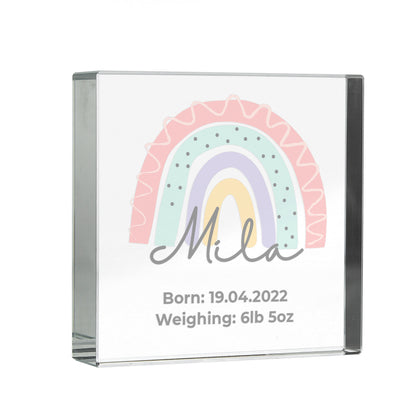 Personalised Rainbow Crystal Token