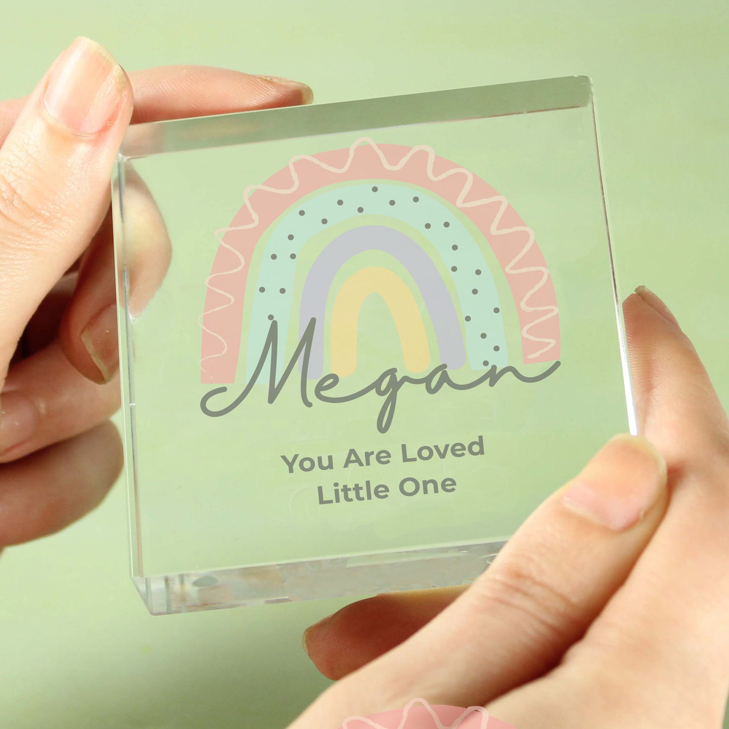 Personalised Rainbow Crystal Token