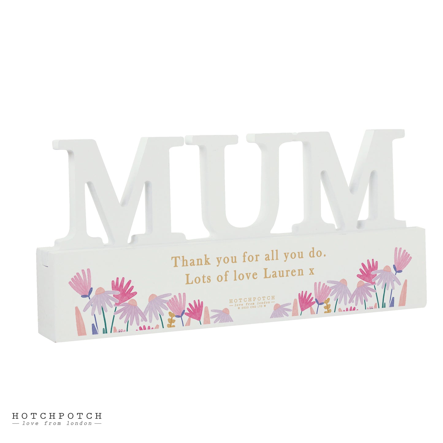 Personalised Hotchpotch Wild Flower Mum Ornament