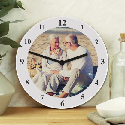 Personalised Photo Upload Wooden Clock