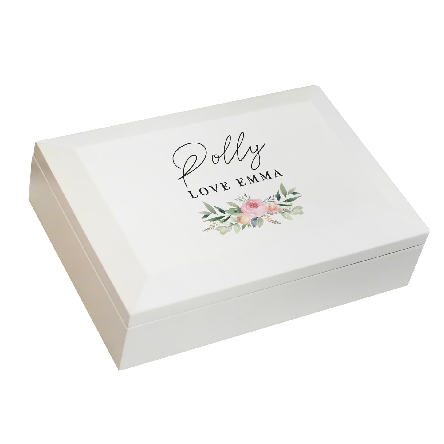 Personalised Wedding Wooden Jewellery Box