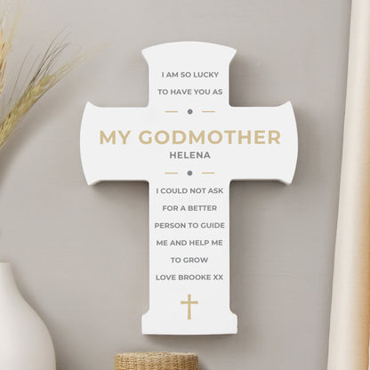 Personalised Wooden Cross Ornament