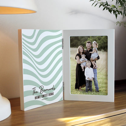 Personalised Wooden Hinged 6x4 Photo Frame