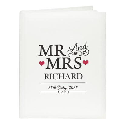 Personalised Mr & Mrs Traditional Photo Album