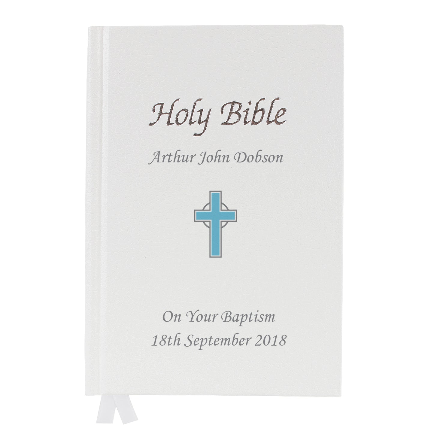 Personalised Blue Cross Bible