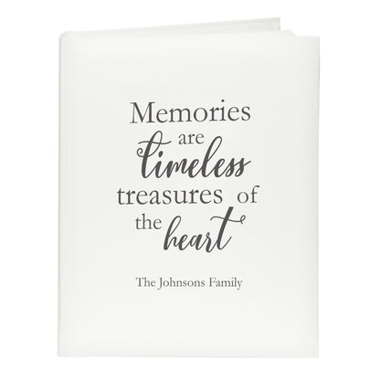 Personalised 'Memories are Timeless' Traditional Photo Album