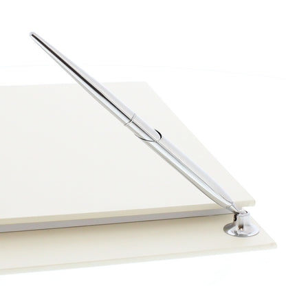 Personalised 40th Ruby Anniversary Hardback Guest Book & Pen