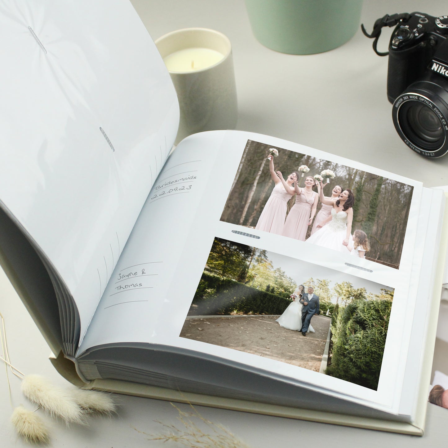 Personalised Free Text Square Photo Album