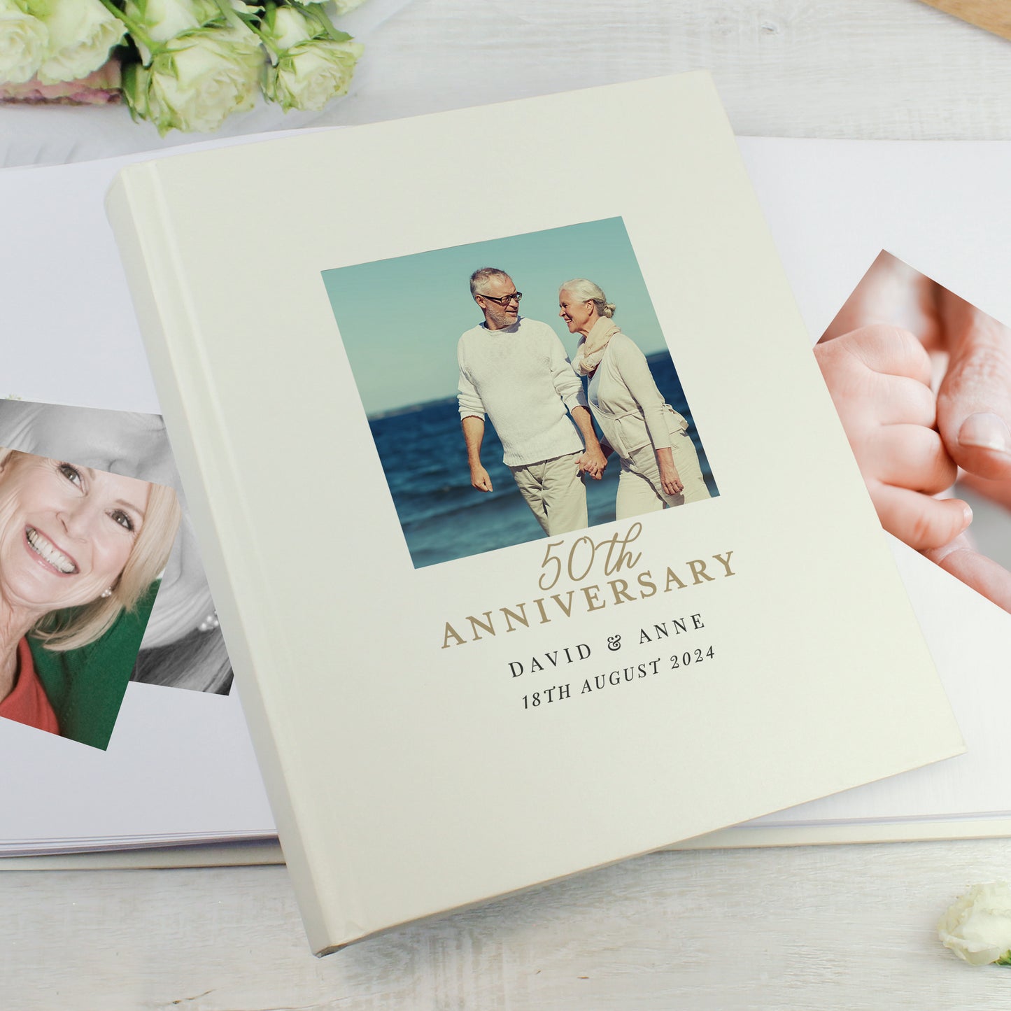 Personalised Photo Upload 50th Anniversary Traditional Photo Album