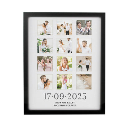 Personalised Special Date Black Multi Photo Frame