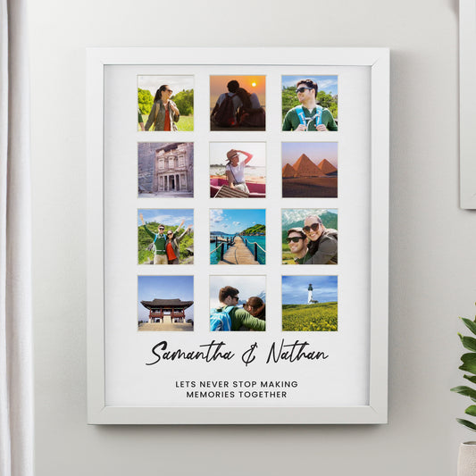 Personalised White Multi Photo Frame
