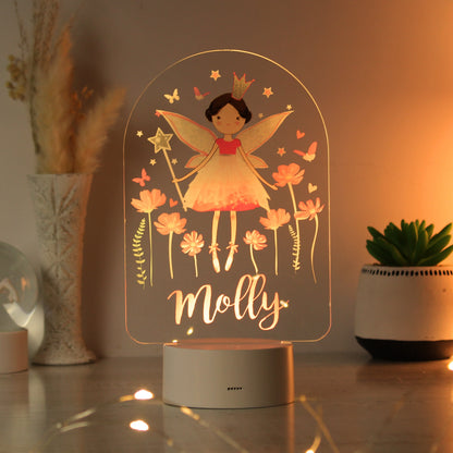 Personalised Fairy Princess LED Colour Changing Light
