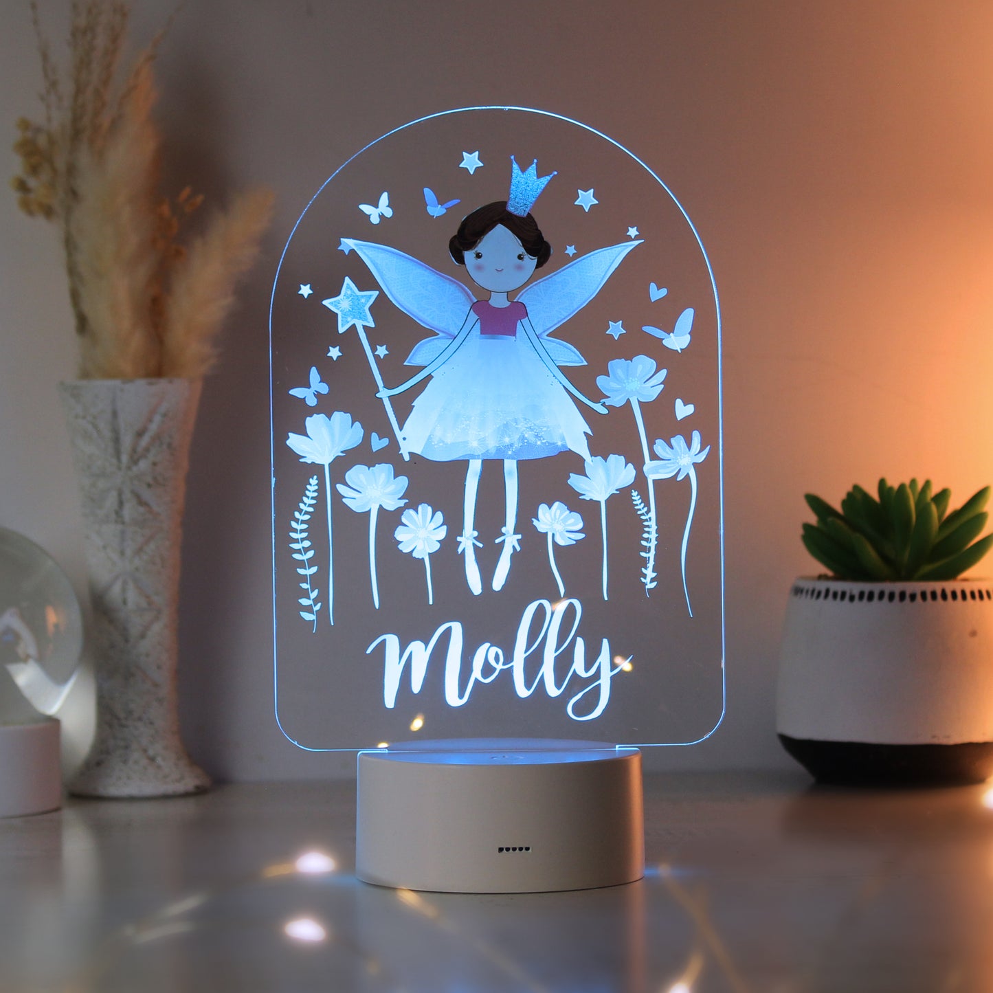 Personalised Fairy LED Colour Changing Night Light